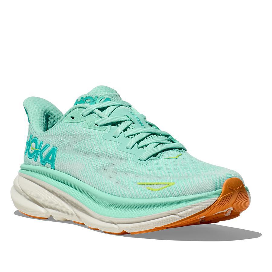 HOKA Women's Clifton 9 Running Shoes - Lightweight Cushioned Sneakers for Road Running, Walking & Gym Workouts