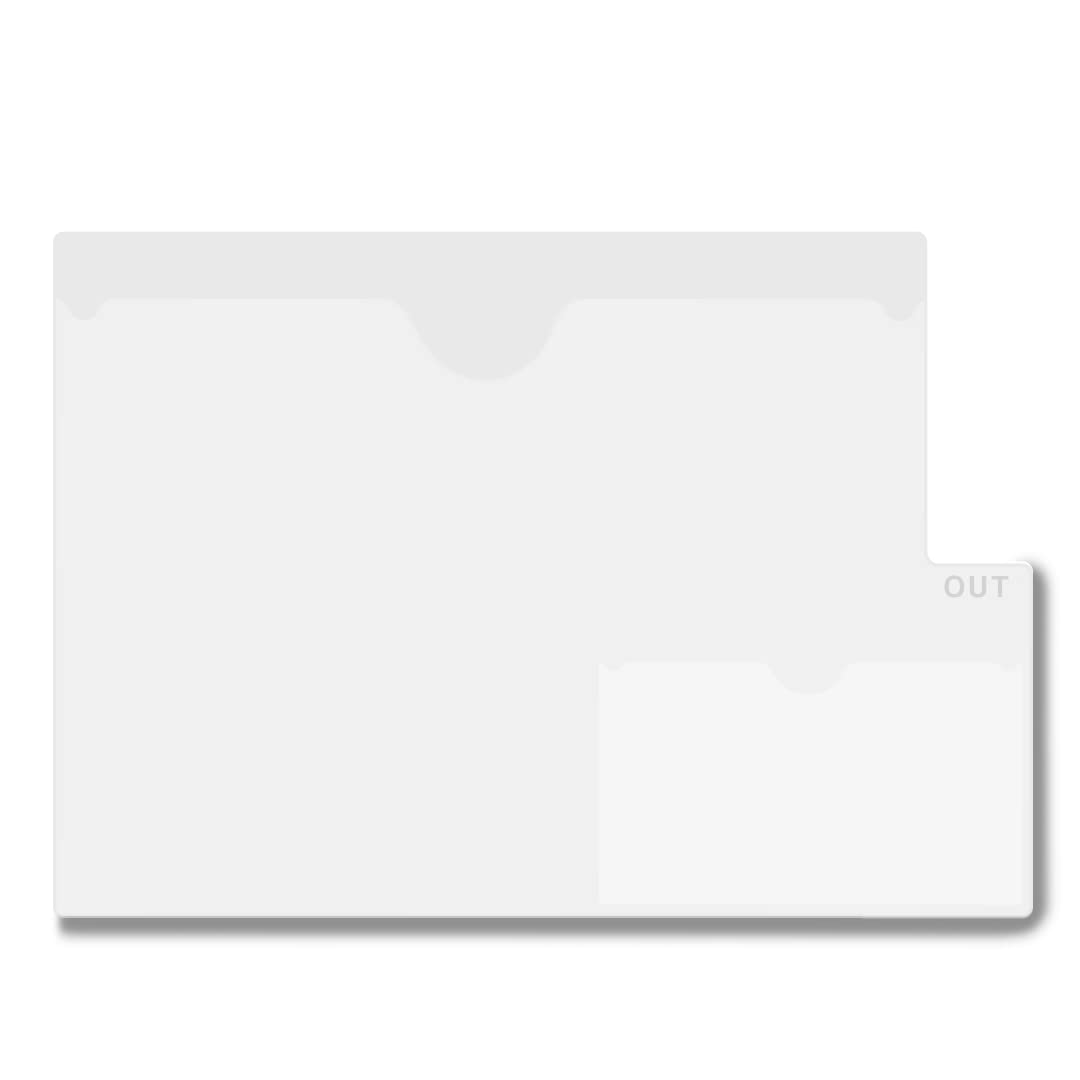 Professional Plastic File Folders - Letter Size 9.5