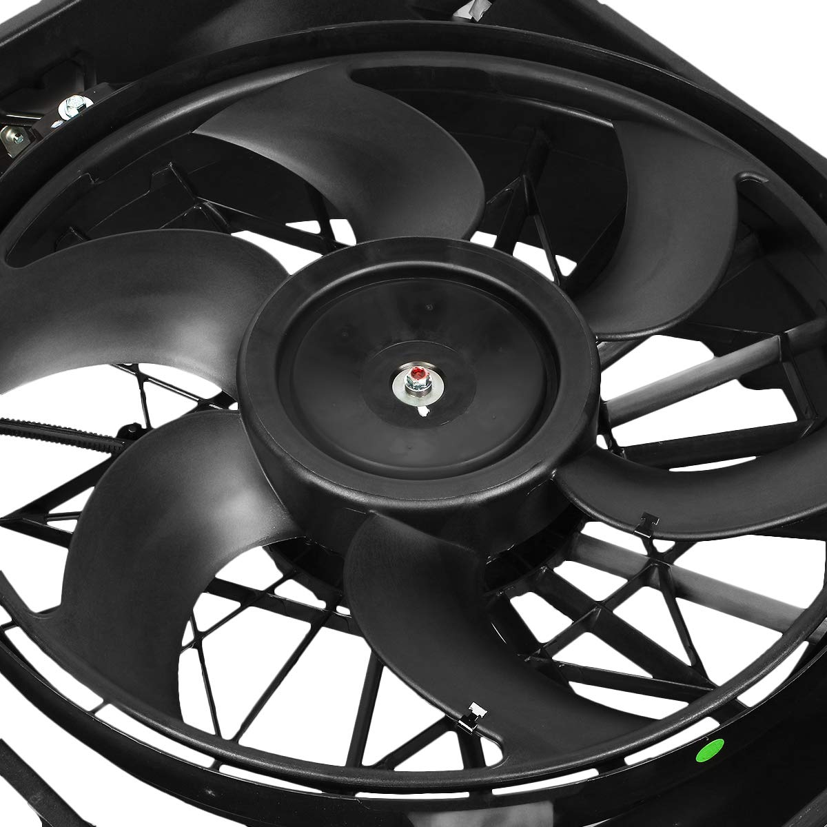 DNA MOTORING OEM-RF-0121 High Performance Radiator Cooling Fan Assembly - Direct Replacement for 2001-2011 Ford Ranger - Improved Cooling Efficiency - Perfect for Off-Roading & Hot Weather Driving