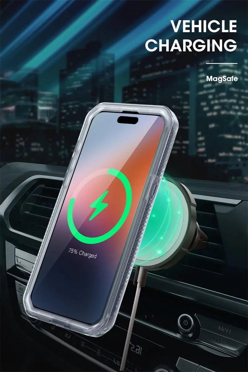 iPhone 15 Pro SUPCASE UB Pro Mag Full Body Protective Case with Magnetic Compatibility - Perfect for Outdoor Adventures, Work & Daily Use