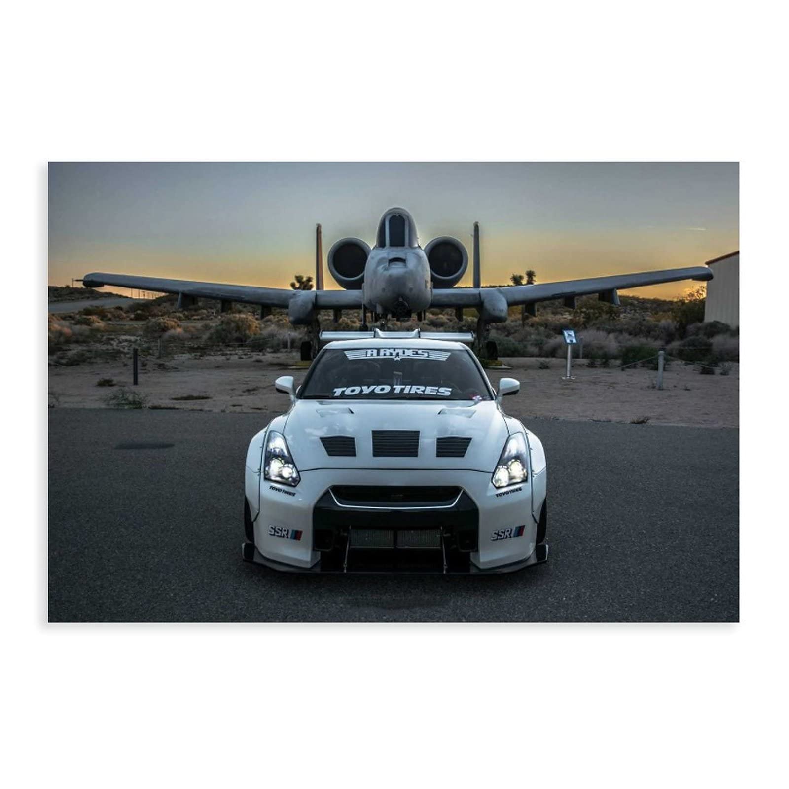 GTR 35 Fastest Performance Drift Car Poster - Premium Automotive Wall Art for Car Enthusiasts | Perfect Gift for Bedroom, Living Room & Man Cave Decor