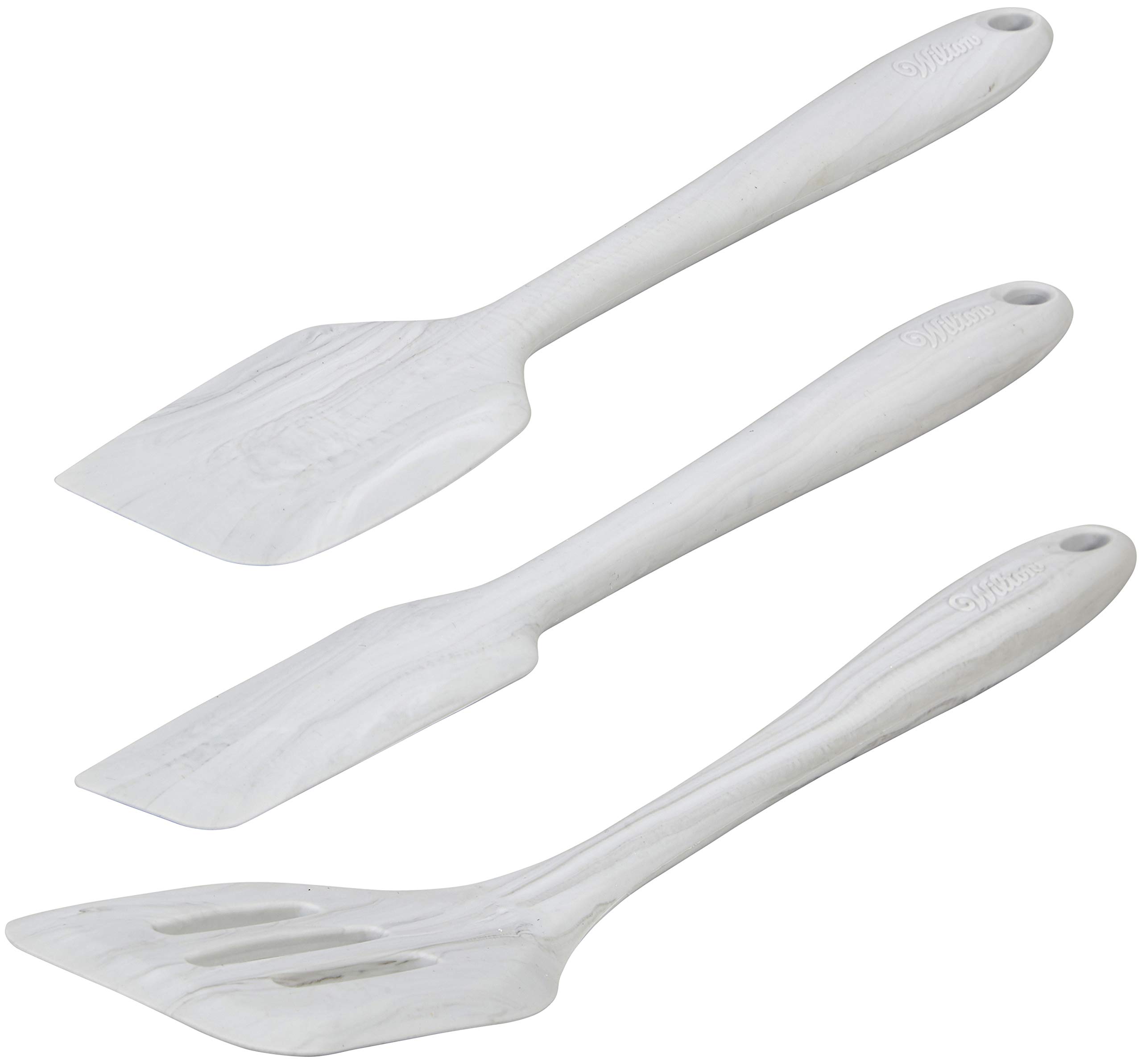 Wilton Marble Silicone Kitchen Utensils Set - 6-Piece Non-Slip Heat Resistant Cooking Tools for Baking, Mixing & Serving - Perfect for Home Chefs & Gift Giving