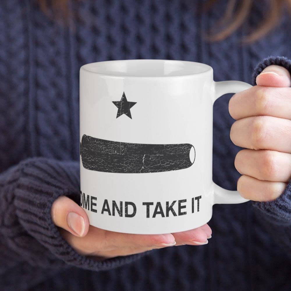 Come And Take It 11 oz (325 ml) Ceramic Coffee Mug - Durable & Stylish for Home, Office, or Gifts - Perfect for Coffee, Tea, or Hot Chocolate