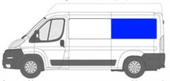 AM Auto Ram ProMaster Driver Side Rear Quarter Screened Half Slider Window 136