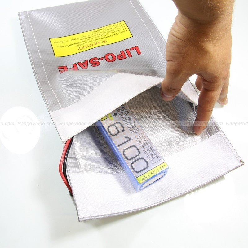 Fireproof Lipo Battery Charging Bag 22x30cm - Safe Storage for RC Drones, Airsoft, and Electronics - Perfect for Home, Workshop & Travel Use