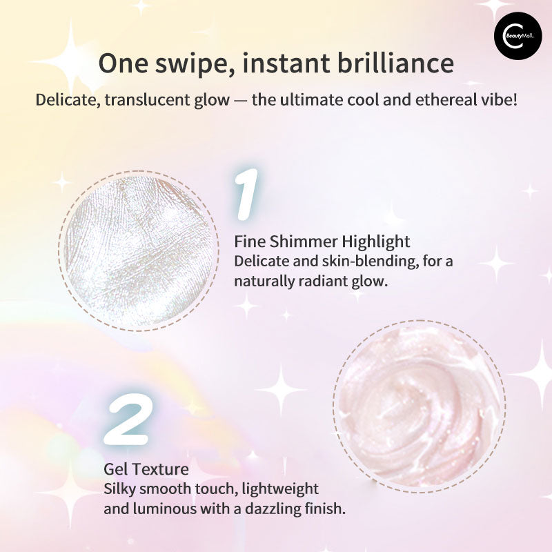 GOGOTALES Single Tone Highlighter Balm - Natural Glow Makeup for Cheeks & Eyes | Perfect for Daytime & Nighttime Looks