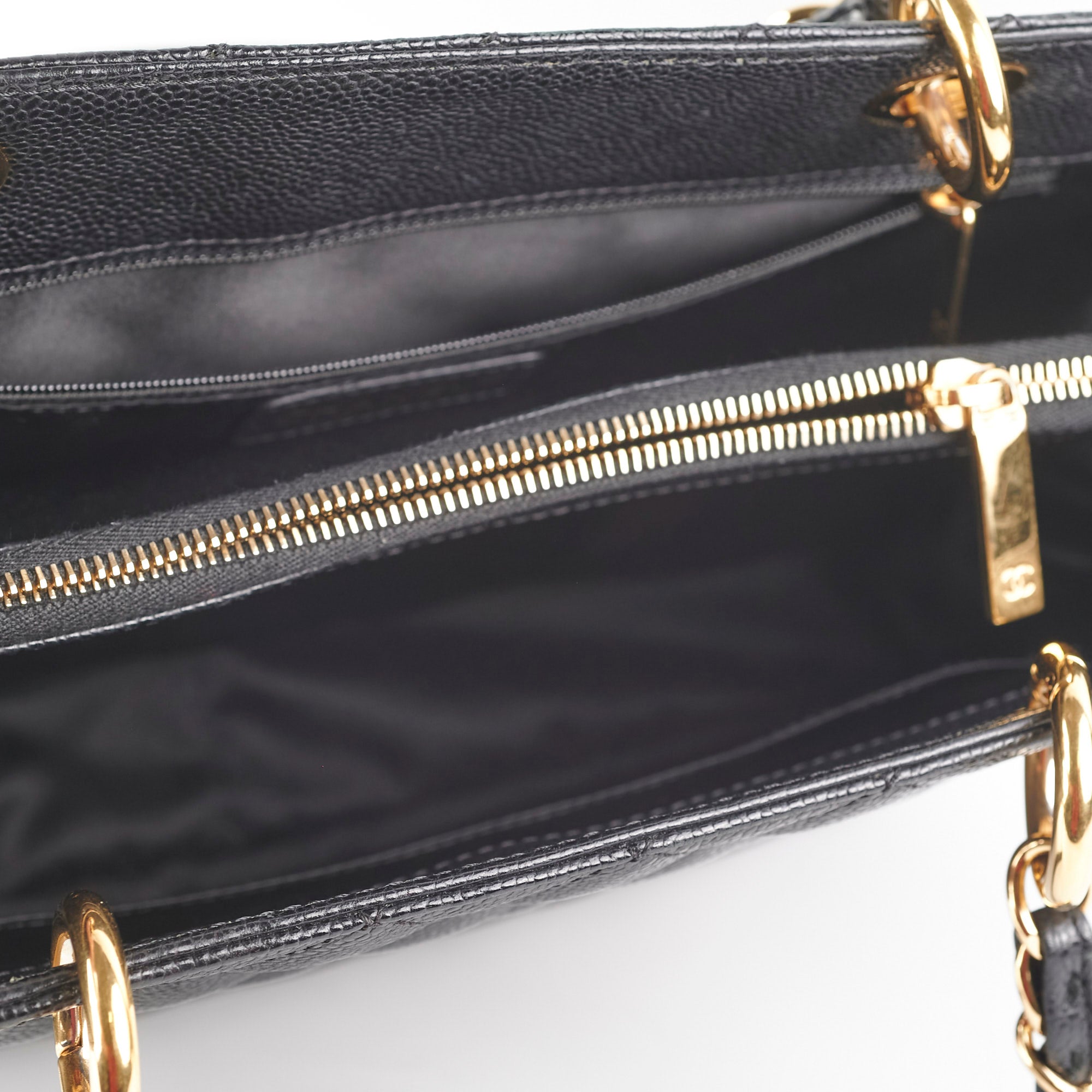 Chanel Caviar GST Grand Shopping Tote Bag - Black Leather Luxury Handbag for Women | Perfect for Work, Travel & Everyday Use