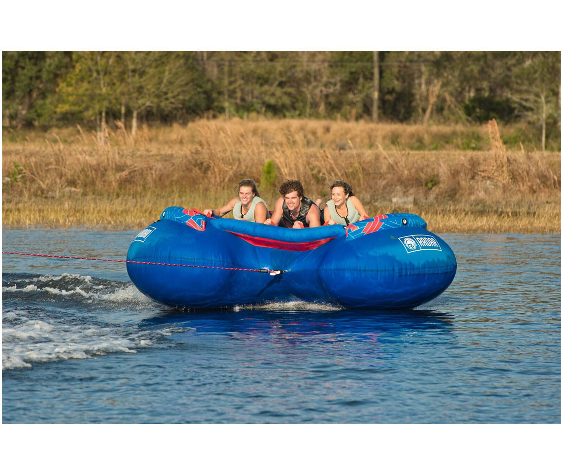 Radar Galaxy 4 Rider Towable Tube - Heavy Duty Inflatable Water Tube for Boating, Lake & Ocean Fun - Perfect for Family & Friends Water Sports Adventure