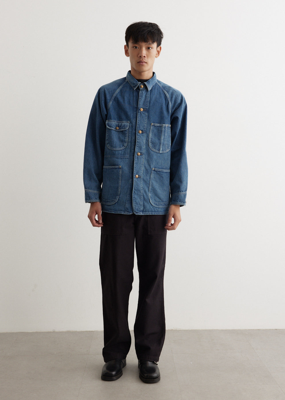 Vintage 1950s Coverall Jacket - Classic Retro Workwear for Men & Women - Perfect for Cosplay, Halloween, and Vintage Fashion Enthusiasts