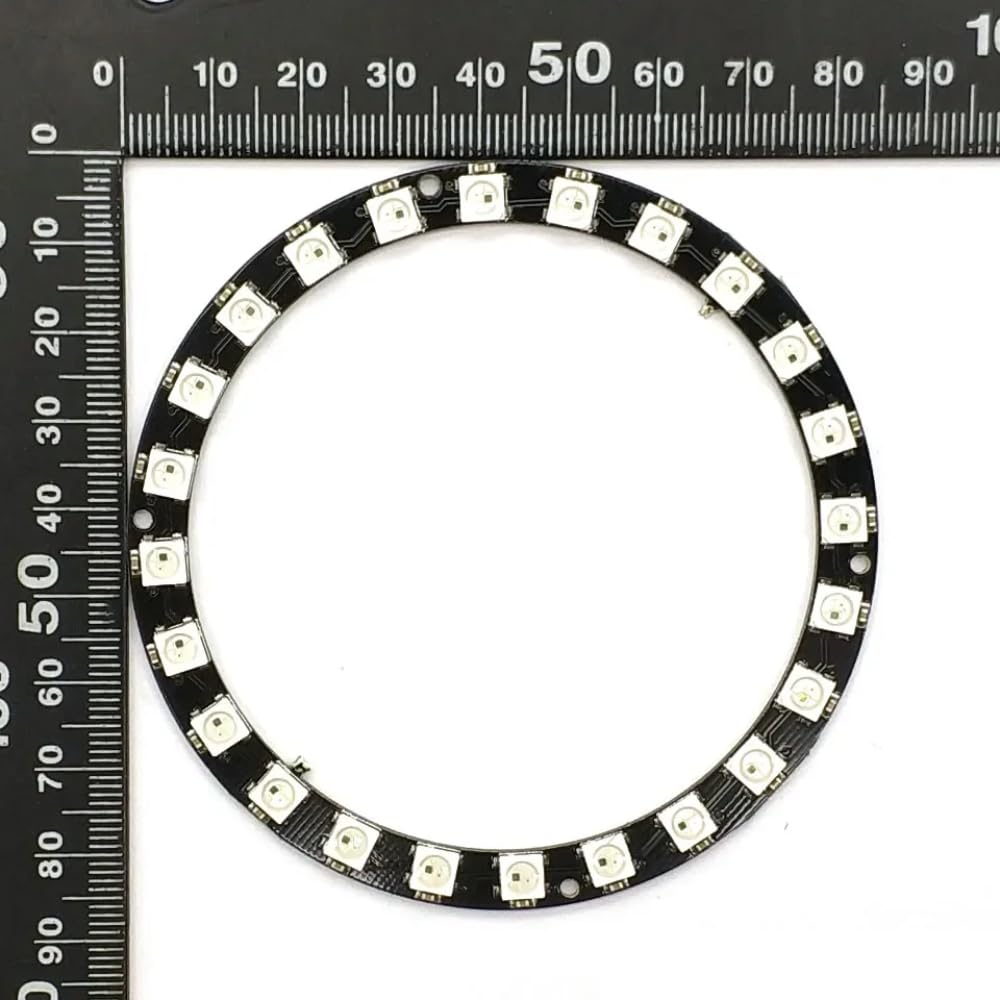DollaTek RGB LED Ring Light with 24-Bit WS2812 5050 RGB & Built-in Controller - Perfect for Photography, Videography, and Live Streaming