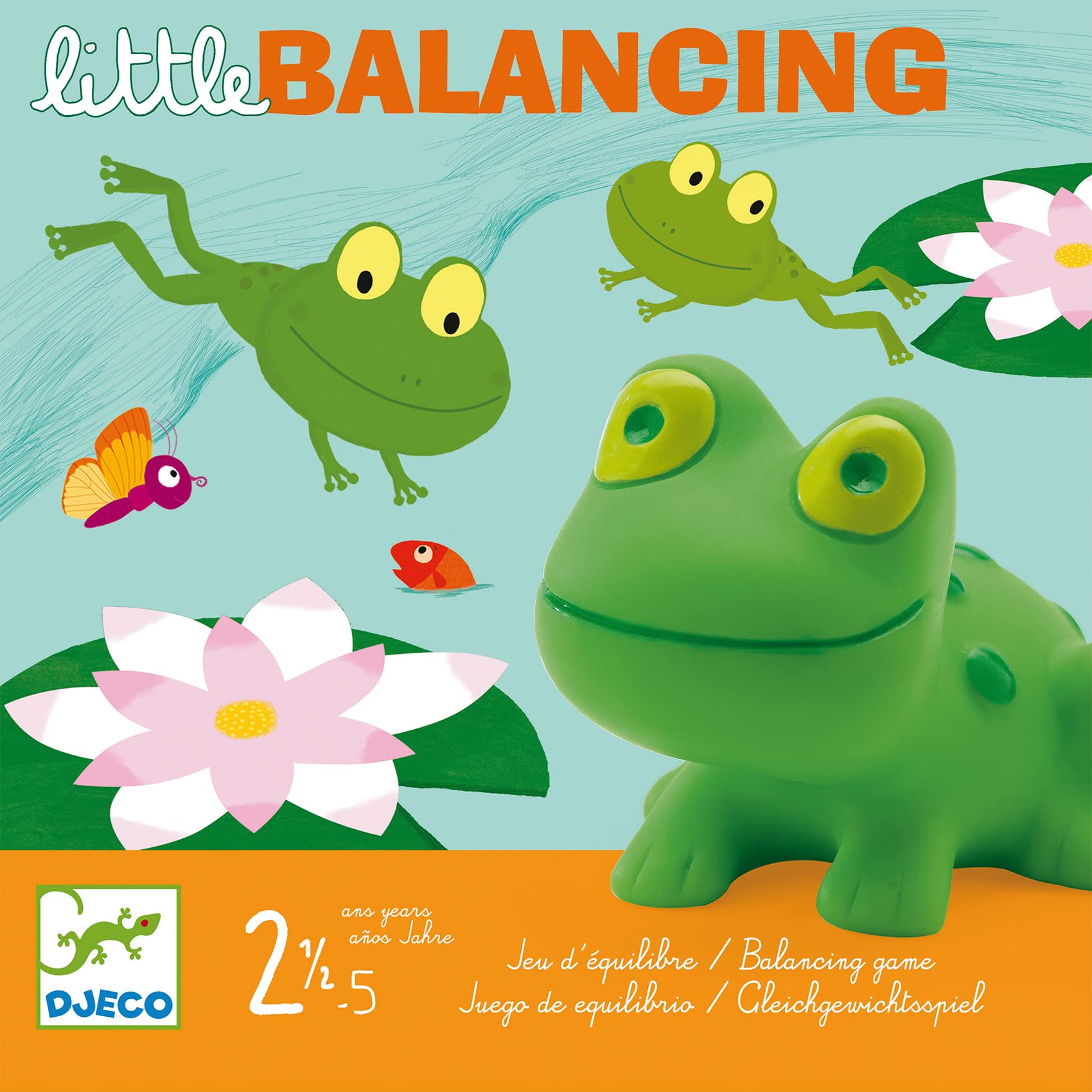DJECO Little Balancing Game - Fun Wooden Stacking Toy for Kids Ages 3-6 | Montessori Learning, Family Game Night, Birthday Gift Idea for Toddlers