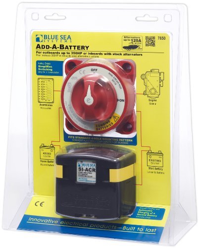 Dual Circuit Battery Switch with ACR - 12V Marine Battery Isolator for Boats, RVs, and Off-Grid Power Systems - Perfect for Safe Battery Management and Power Distribution