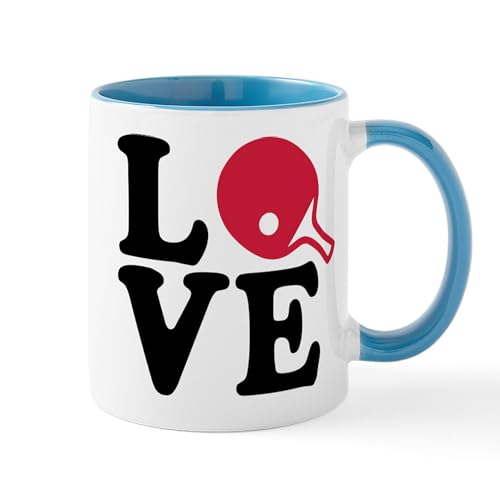 White/Blue Inside - Table Tennis Love Mug
