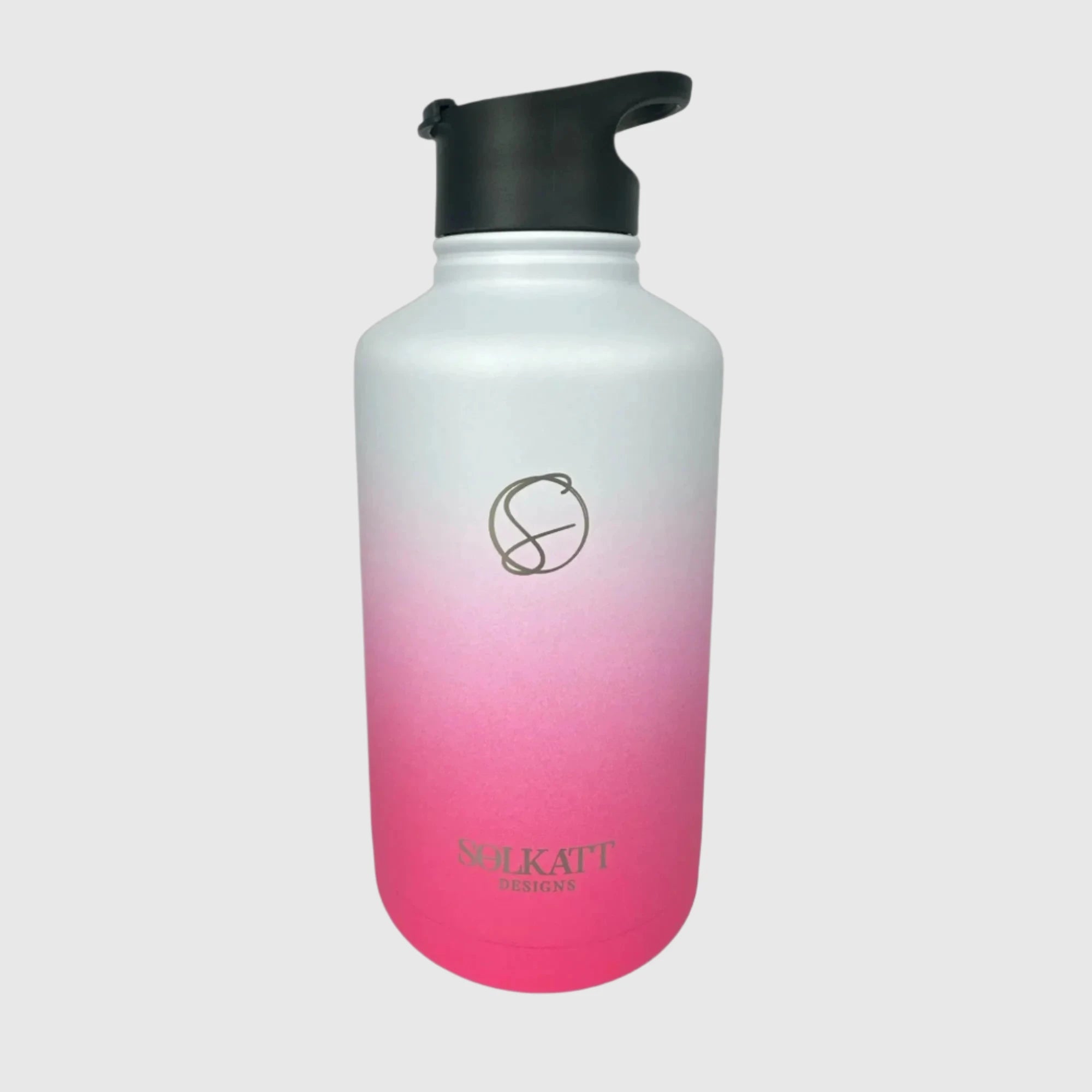 Hot Pink Insulated Stainless Steel Water Bottle 64oz (1.9L) - Keeps Drinks Cold 24Hrs & Hot 12Hrs for Gym, Hiking, Office & Outdoor Activities