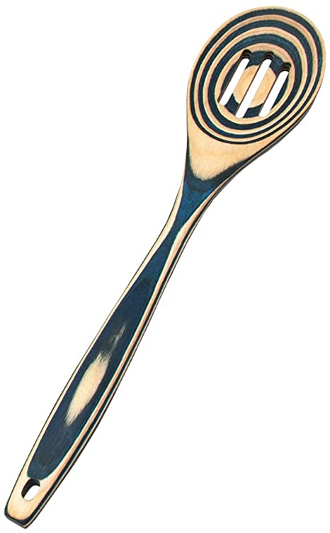 Pakka Wood Slotted Spoon - Durable Kitchen Utensil for Cooking, Serving & Mixing - Perfect for Soups, Salads & Pasta Dishes