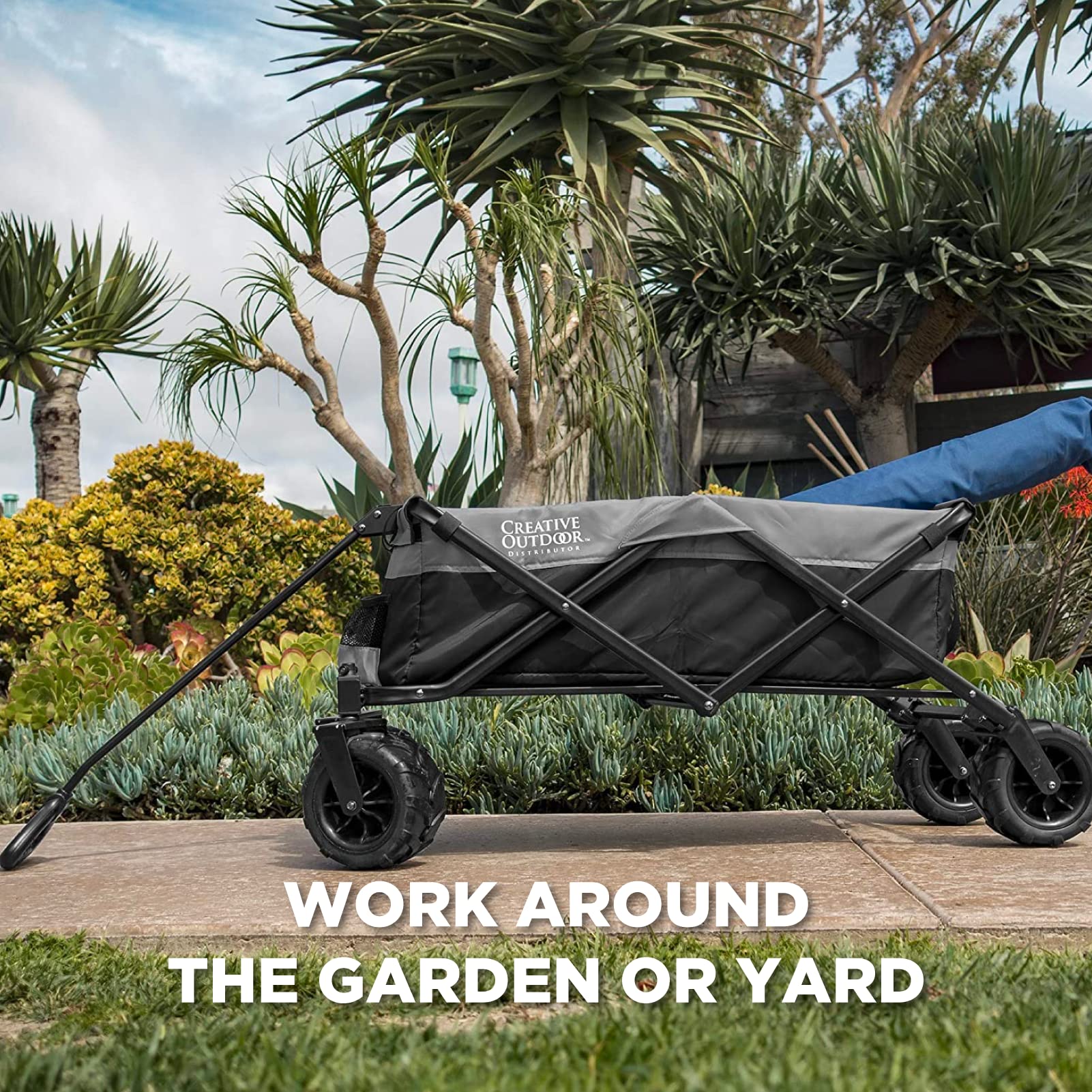 Best Collapsible Outdoor Wagon for Kids - All Terrain Push Pull Stroller Cart with Foldable Design | Perfect for Beach, Park, Garden, Camping & Sports Activities | Durable Cargo Carrier for Family Outings