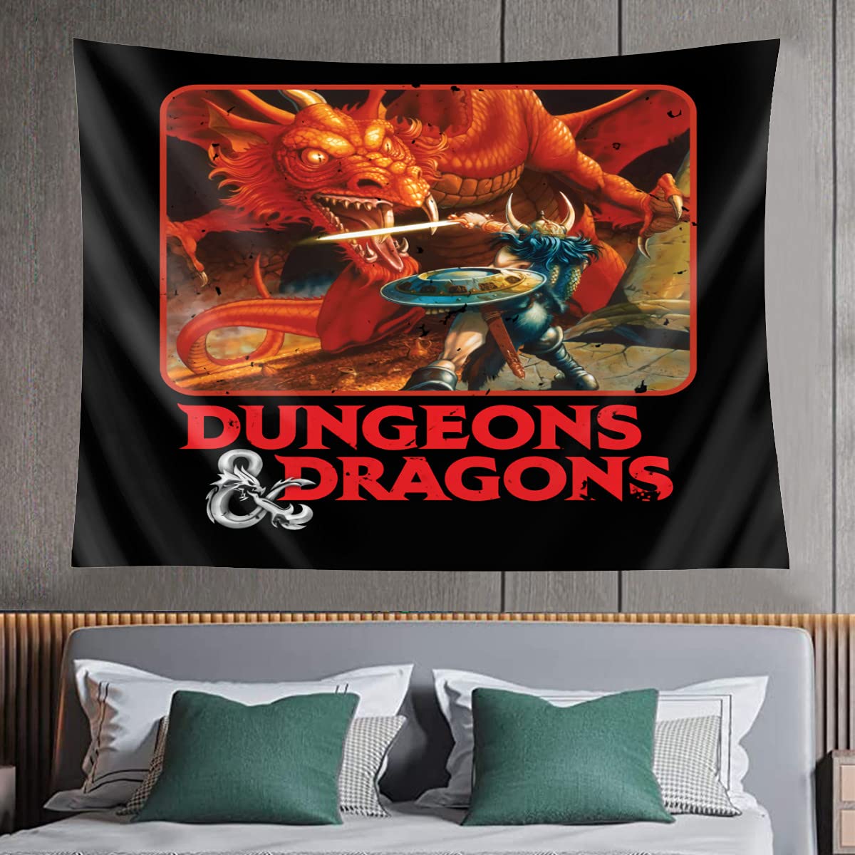 Dungeons & Dragons Tapestry - 60x80 Inch Fantasy Wall Hanging for Bedroom, Dorm & Living Room Decor | Perfect for Gamers, Teens & Fantasy Lovers | Great Gift for D&D Fans