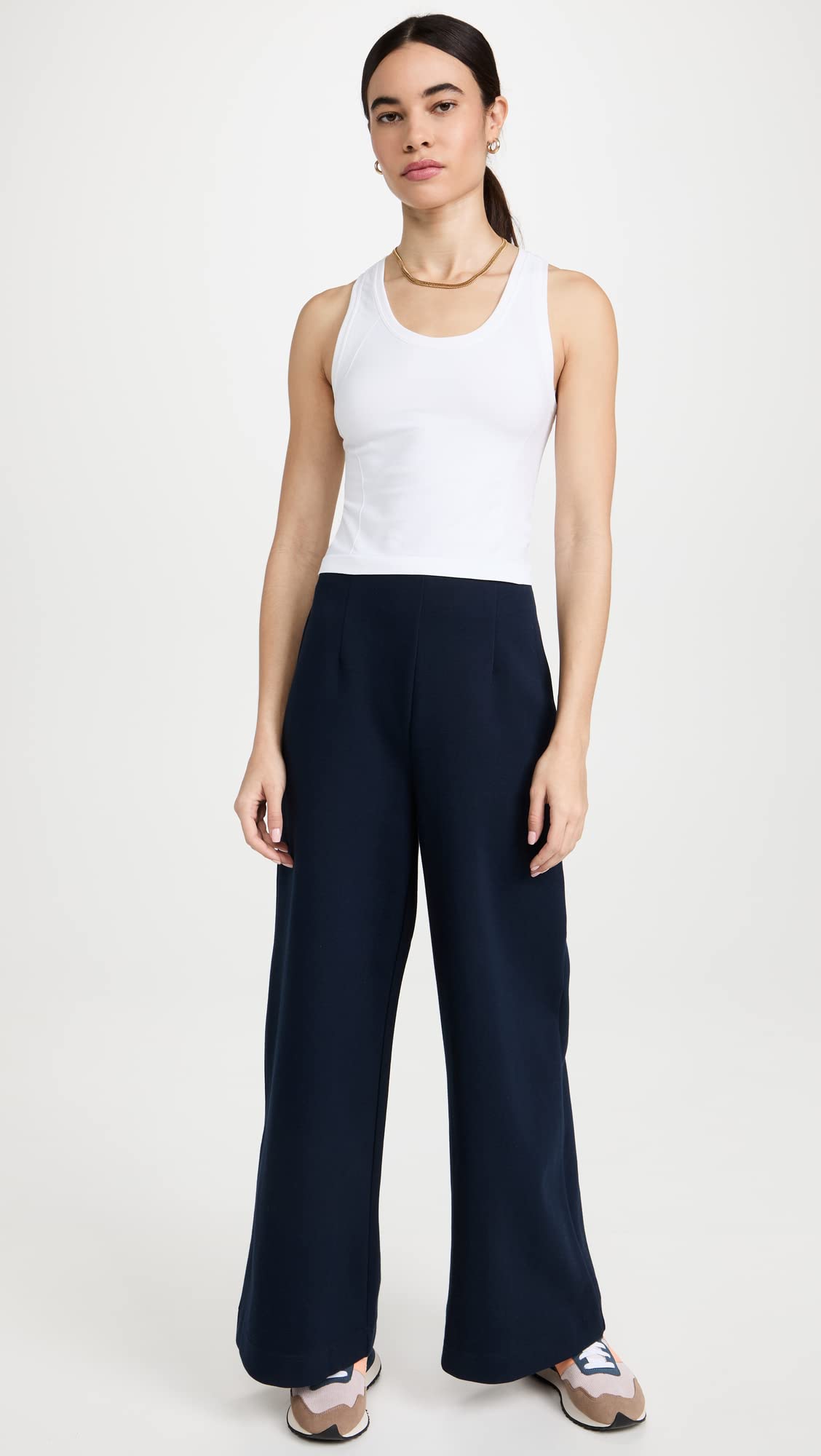Sweaty Betty Women's Seamless Cropped Workout Tank Top - Racerback Athletic Shirt for Yoga, Running & Gym Training