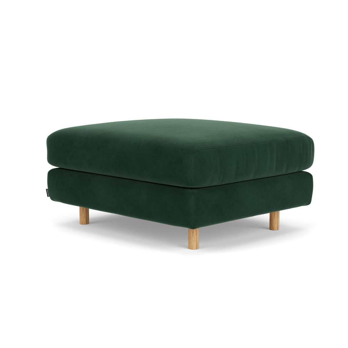 Luxury Dylan Velvet Ottoman - Soft Velvet Upholstered Storage Footrest Stool for Living Room, Bedroom & Home Decor - Perfect for Extra Seating, Footrest & Stylish Storage