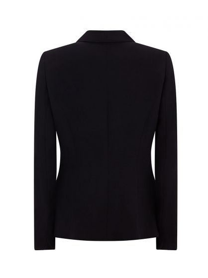 Juliet Tailored Shawl Collar Wool Crepe Jacket for Women - Elegant Winter Coat for Office, Dinner Dates & Formal Events