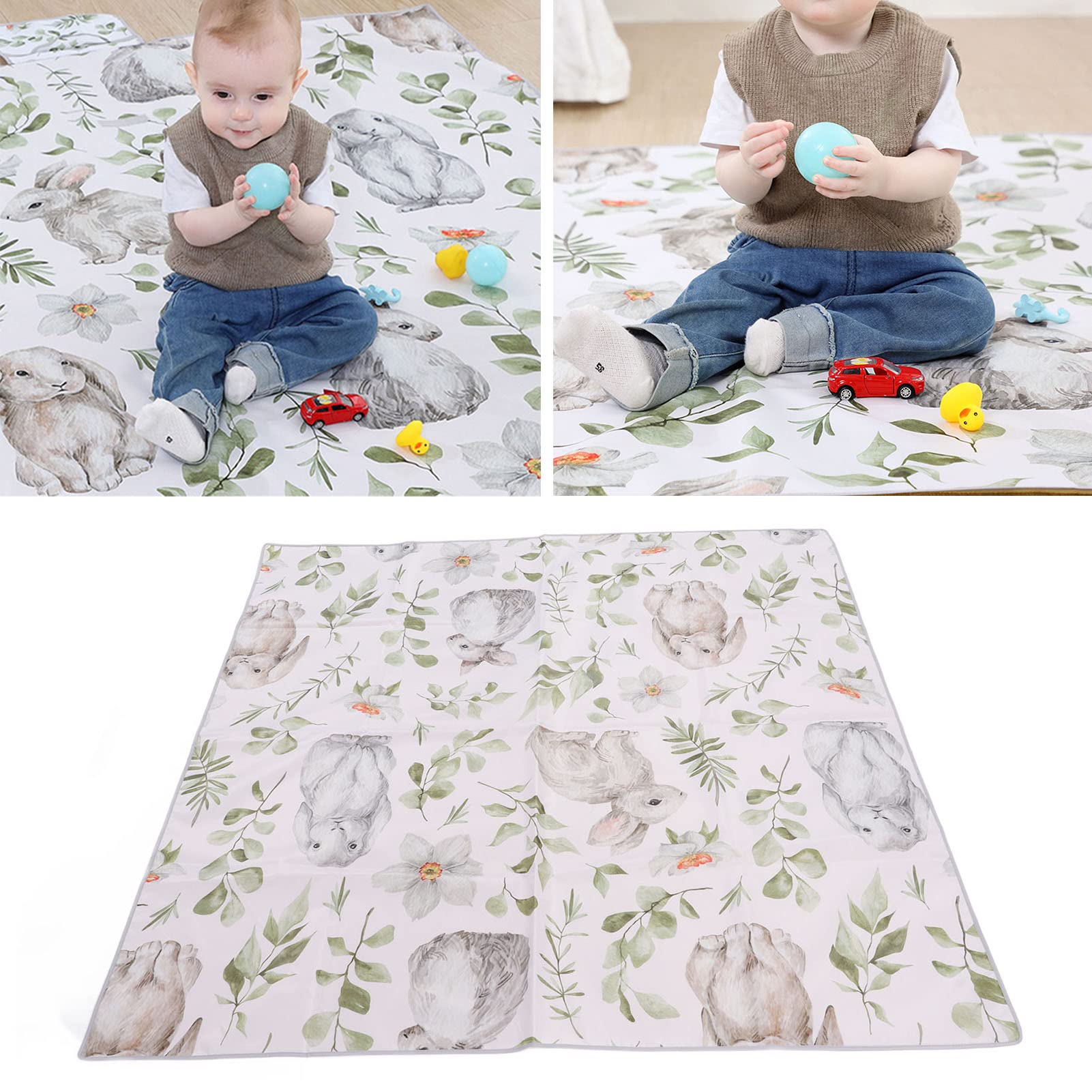 **Waterproof Nylon Splat Mat - Non-Slip Baby Crawling Mat, Foldable Play Mat for Infants, Toddler Game Mat, Hiking & Picnic Blanket - Ideal for Indoor Play, Outdoor Activities & Travel**