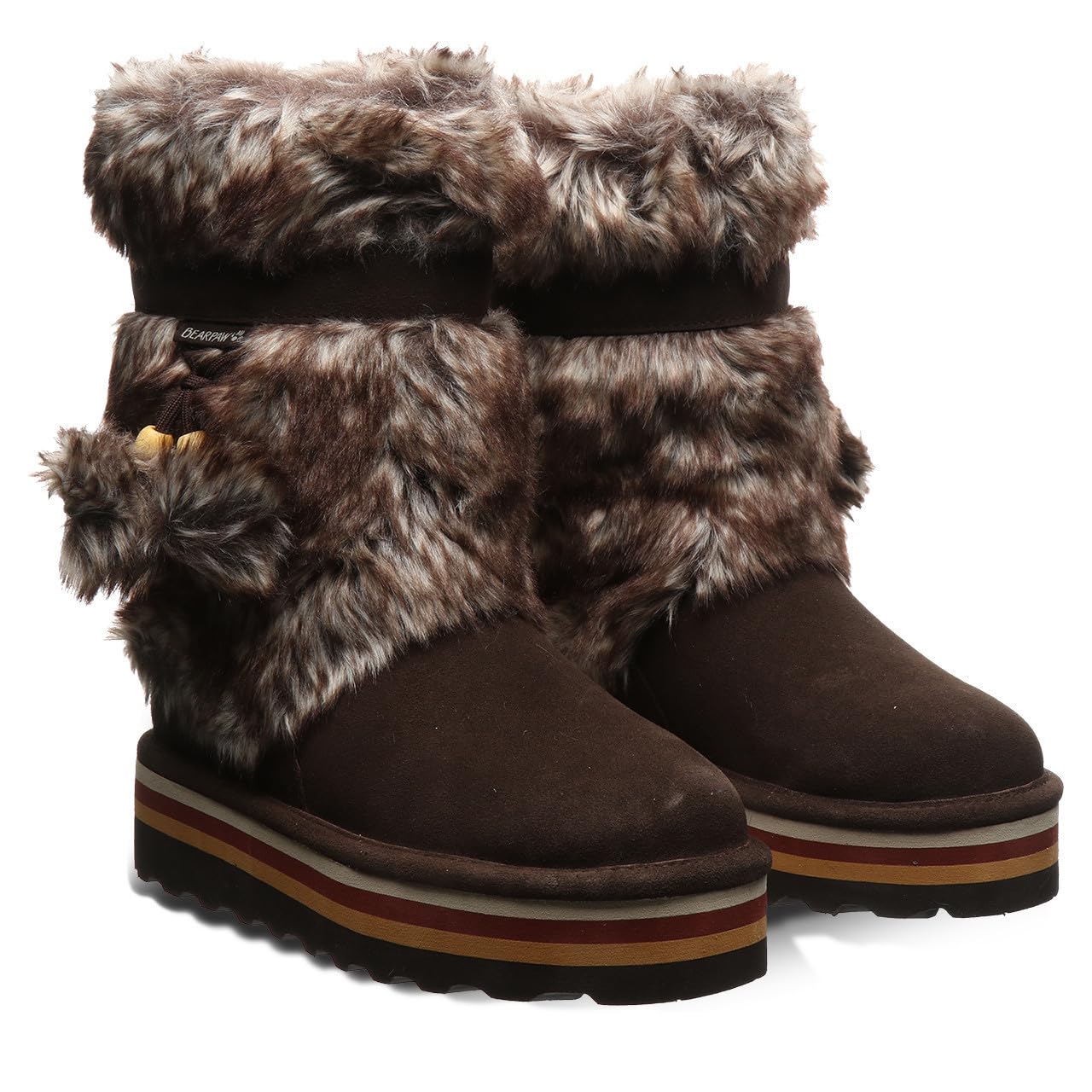 BEARPAW Women's Retro Tama Suede Winter Boots - Comfortable Classic Ankle Booties for Cold Weather | Cozy Casual & Outdoor Wear | Perfect for Snow, Hiking and Daily Winter Fashion