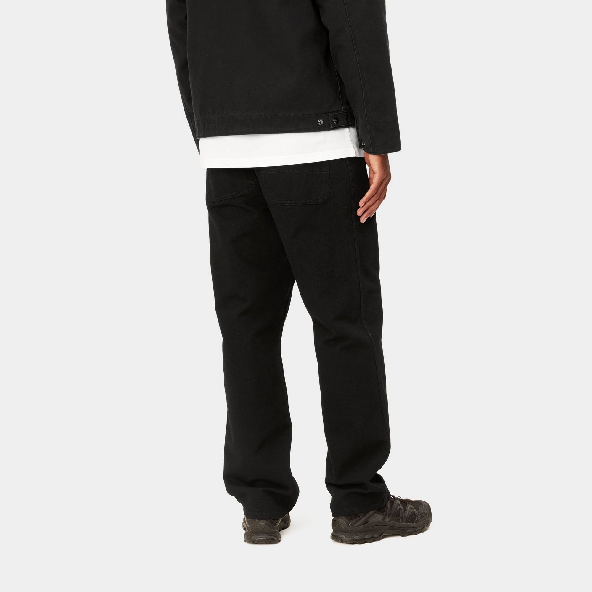 Dearborn Canvas Simple Pants for Men & Women - Comfortable Black Casual Trousers for Everyday Wear, Office & Outdoor Activities