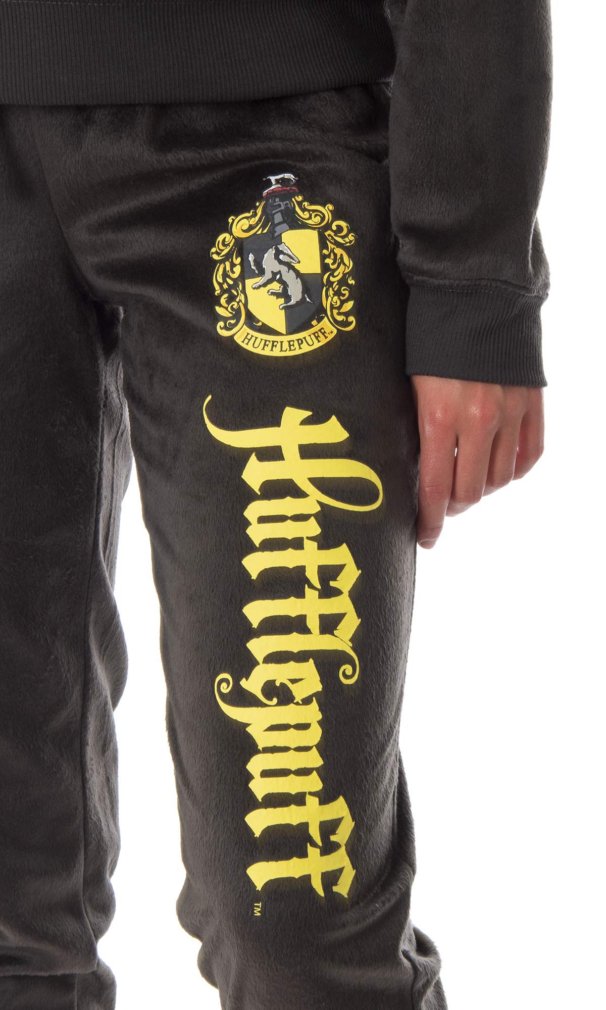 Harry Potter Hogwarts Castle House Crest Fleece Jogger Pajama Set for Kids - Gryffindor, Slytherin, Hufflepuff & Ravenclaw Styles | Cozy Sleepwear for Potter Fans & Themed Birthday Parties