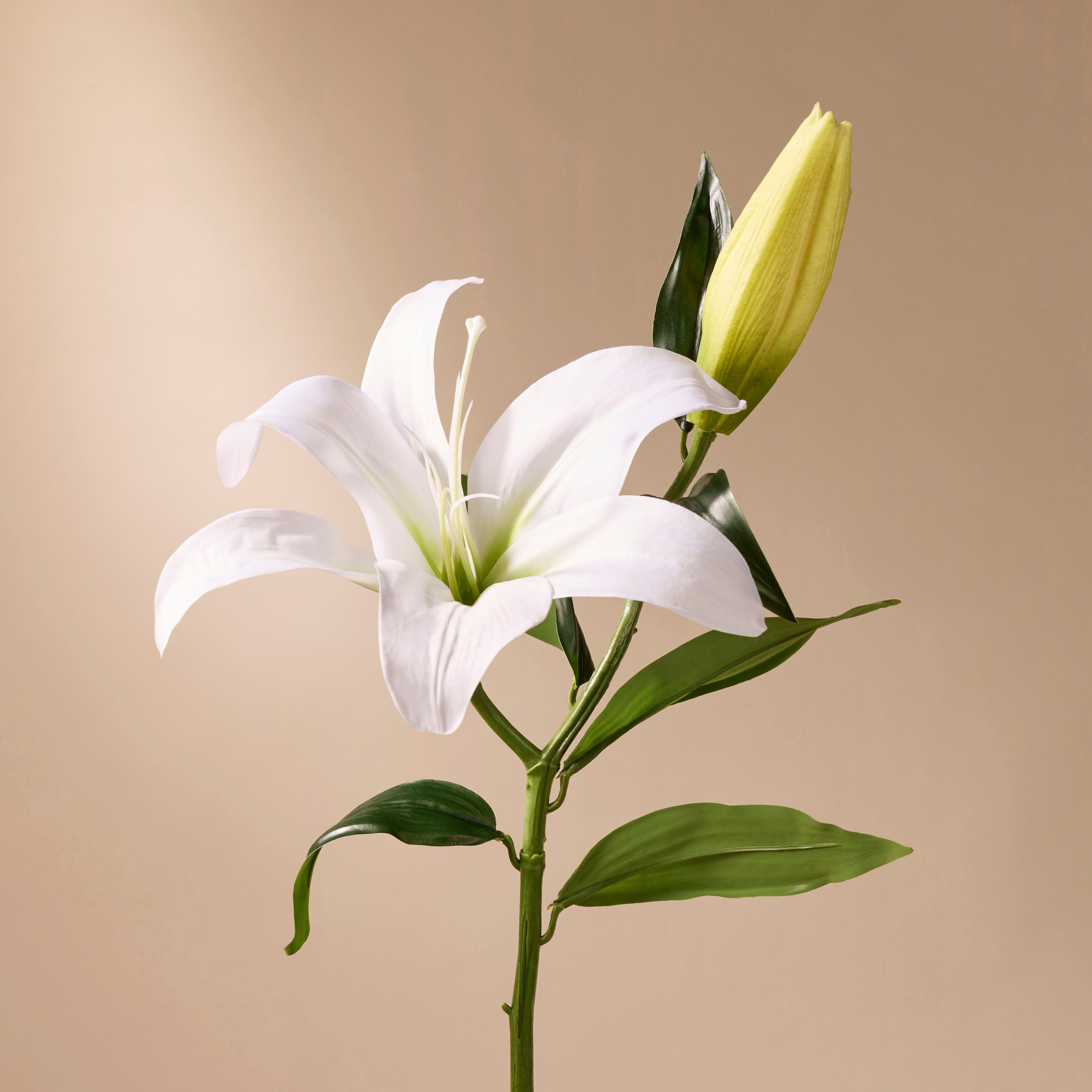 Artificial Casablanca Lily Silk Flower Bouquet - 27