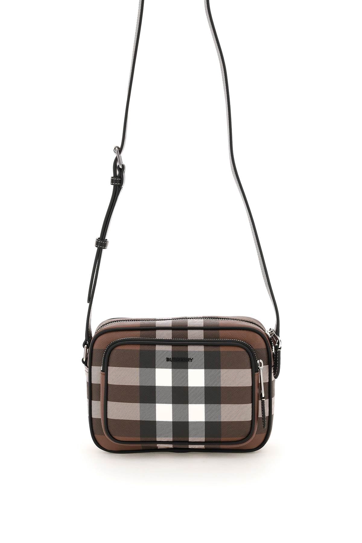 Burberry Check Fabric Crossbody Bag for Women | Luxury Designer Handbag | Perfect for Work, Travel & Everyday Use