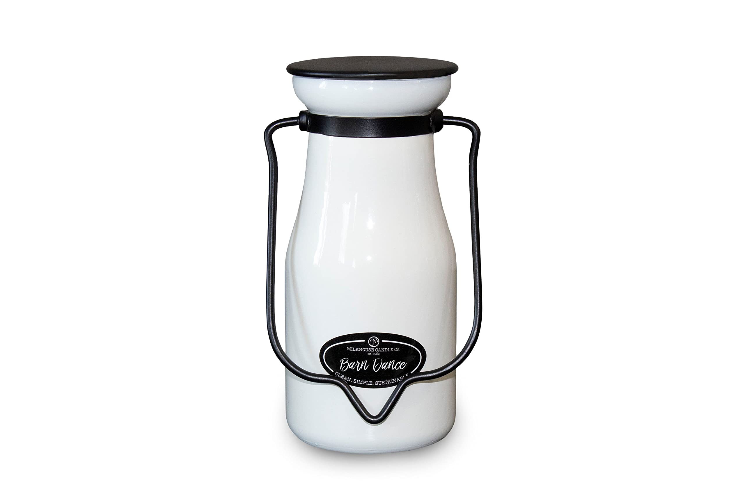 Milkhouse Candle Company Creamery Glow Collection - 8oz Soy Scented Candle in Butter Jar (Barn Dance Fragrance) for Home Decor, Relaxation & Romantic Ambiance