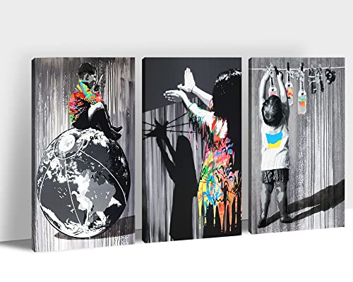 3 Pieces Graffiti Canvas-23