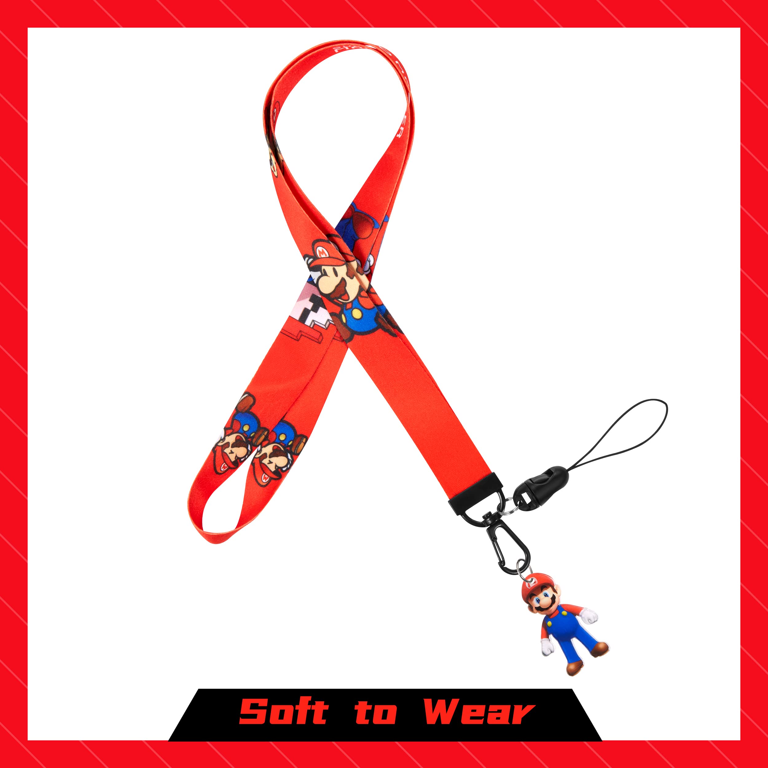 Cute Cartoon Key Lanyard for ID Badges & Keys - Office, School, Events