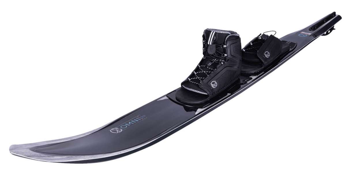 HO Omni Waterski with Stance 110 Art Bindings 2022 - Premium Performance Water Skis for Adults - Perfect for Lake, River & Ocean Watersports
