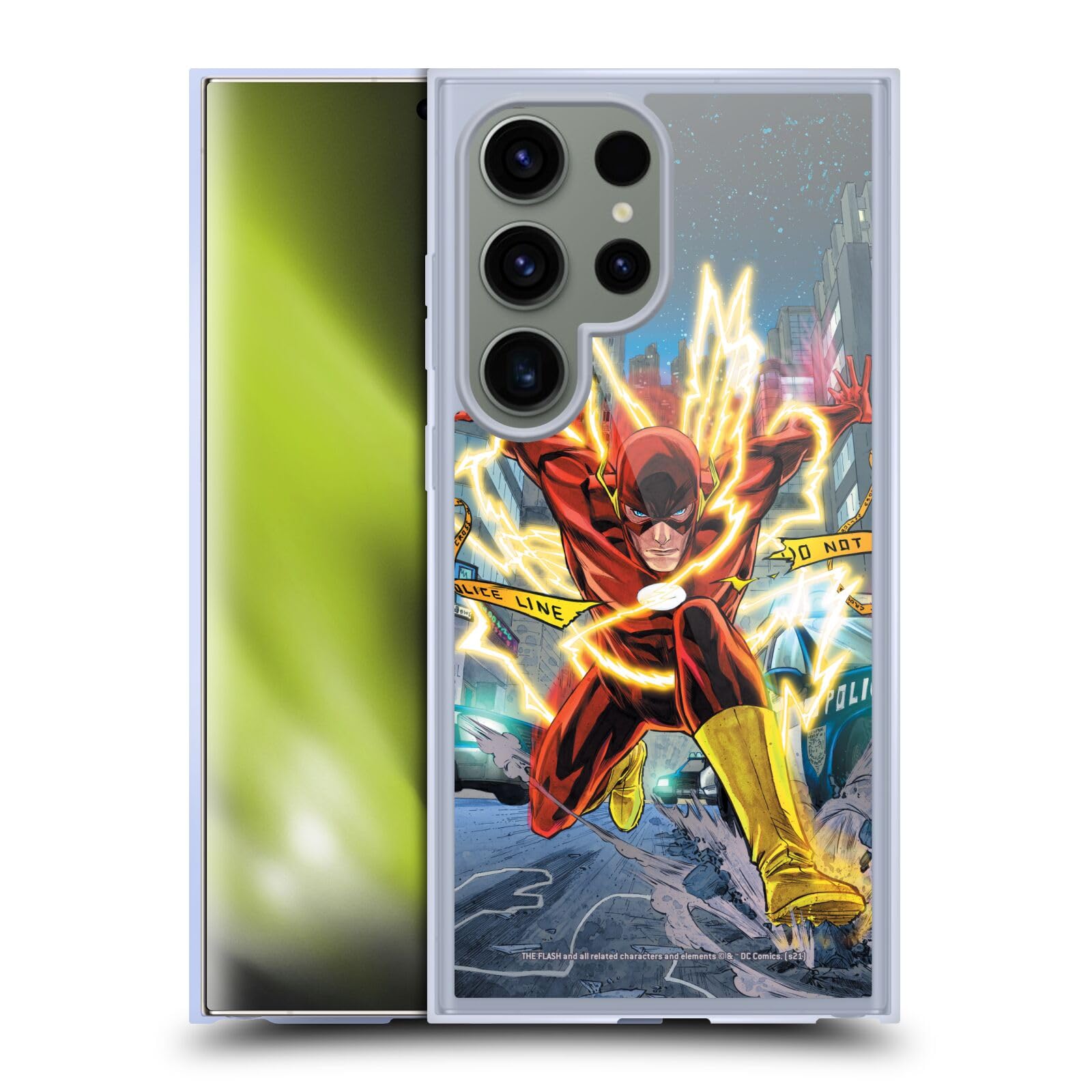 Official The Flash DC Comics Brightest Day Vol 3#1 Licensed Soft Gel Case - Compatible with Samsung Galaxy S24 Ultra 5G & MagSafe Accessories | Protective Cover for Superhero Fans, Daily Use & Gift Giving