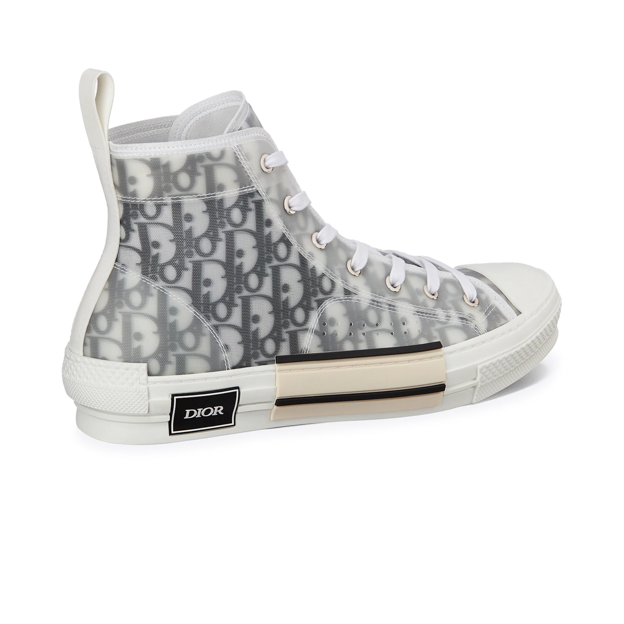 Dior B23 Oblique High-Top White Sneakers for Men - Luxury Designer Fashion Shoes for Casual & Streetwear Outfits