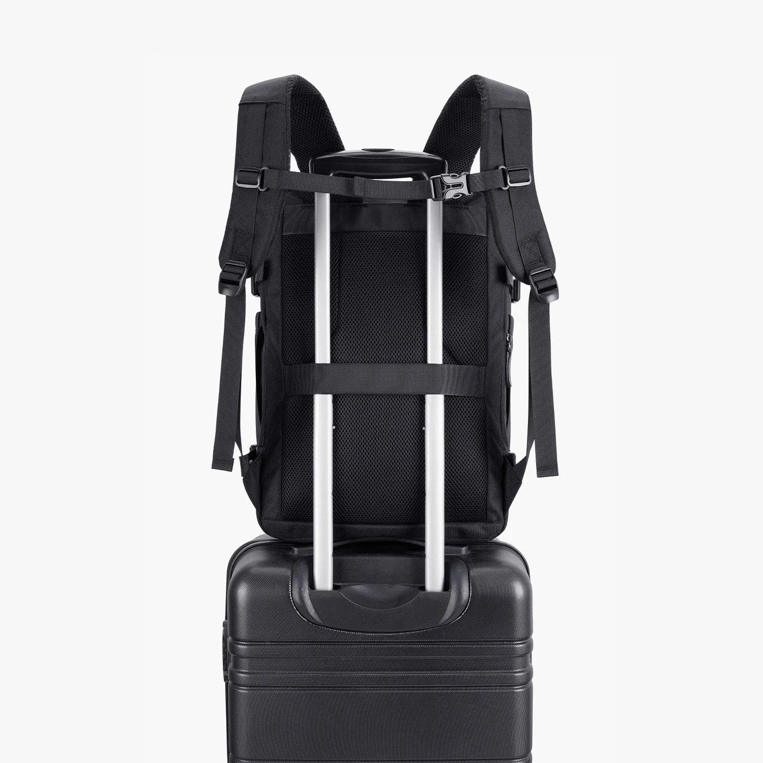 Falco 40L Expandable Airline Approved Carry On Travel Backpack - Waterproof Laptop Backpack for Business Travel, Weekend Trips & Commuting