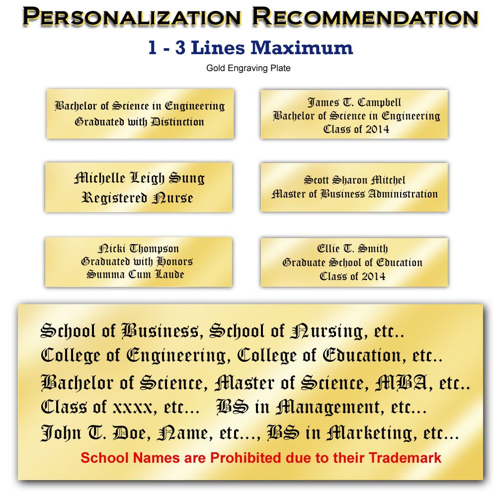USM Southern Mississippi Diploma Frame - Personalized Engraved Gold Plate College Degree Display for University of Southern Mississippi Graduates | Perfect for Office, Home Decor & Graduation Gifts