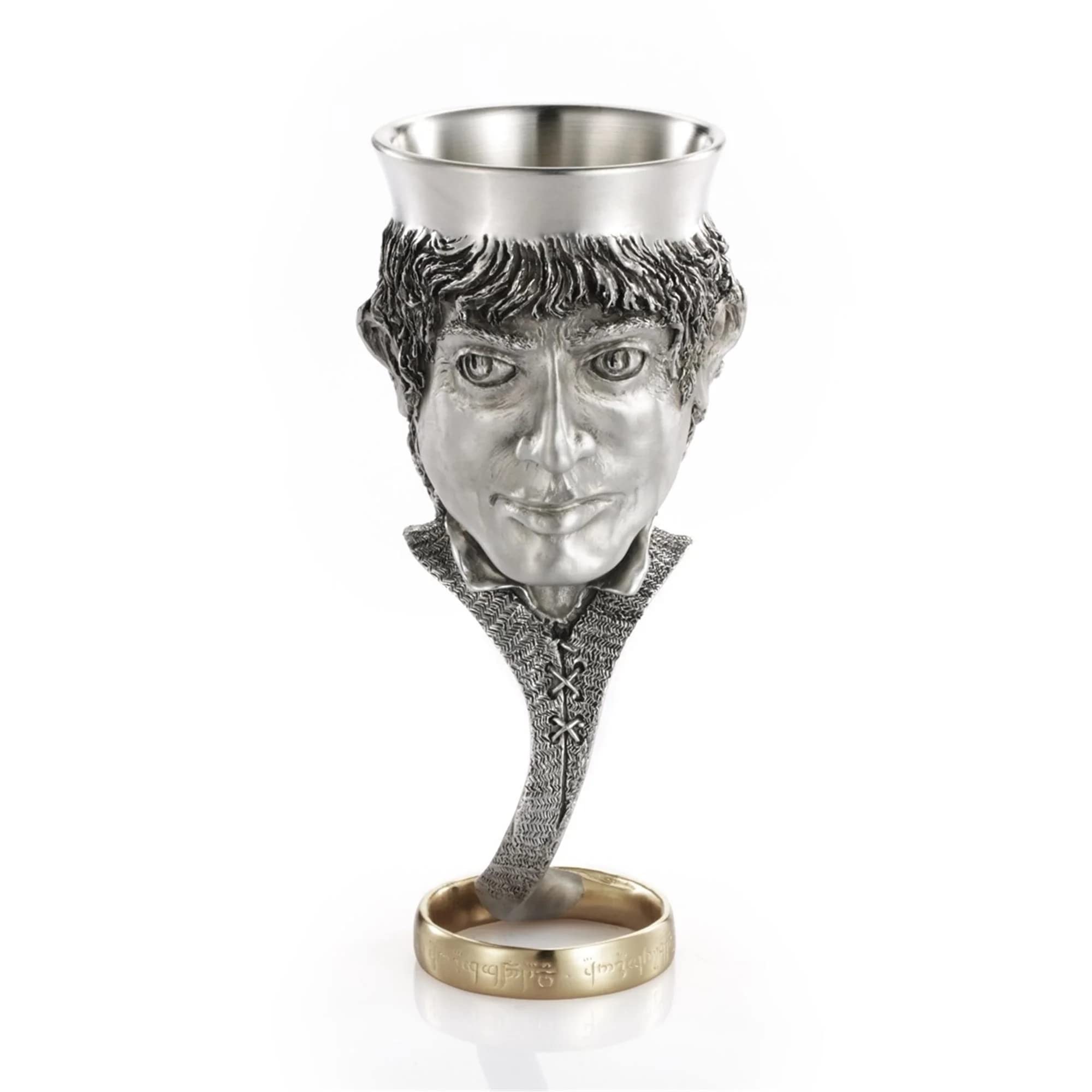 Royal Selangor Handcrafted Pewter Frodo Goblet - Lord of The Rings Collectible for Fans | Elegant Drinking Cup for Wine, Beer & Fantasy Themed Parties
