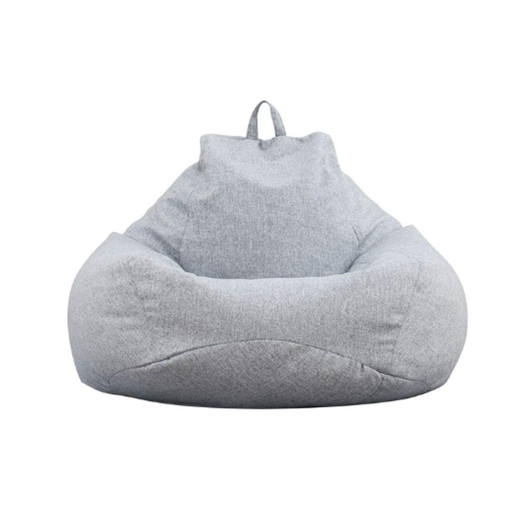 WSZJJ Linen Recliner Bean Bag Chair Cover - Large Unfilled Sofa Slipcover for Living Room, Bedroom & Dorm | Soft Lazy Sofa Cushion for Relaxing, Lounging & Gaming