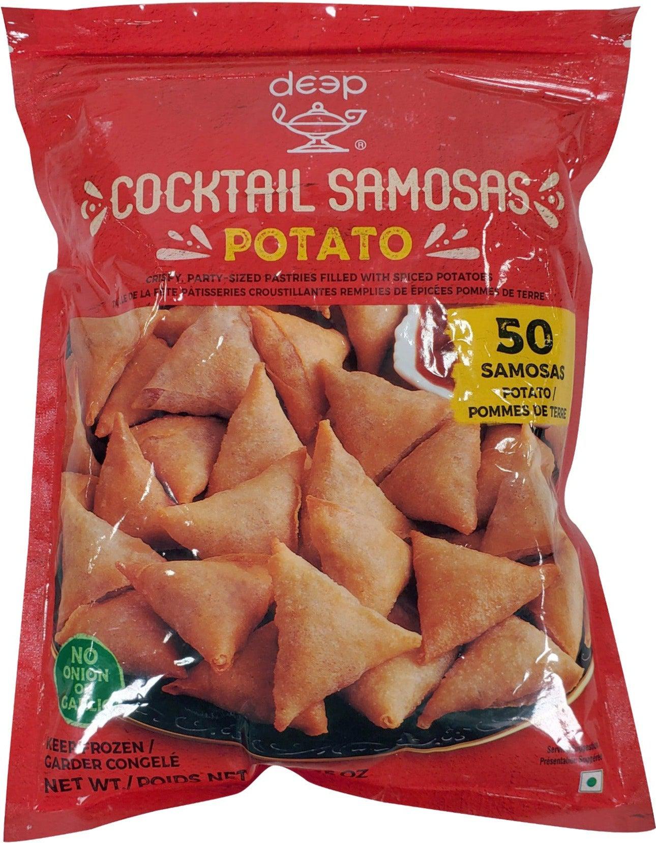 Deep Samosa Frozen Cocktail Potato - Crispy Indian Snacks for Parties, Appetizers & Quick Meals | Perfect for Diwali, Game Nights & Office Lunches