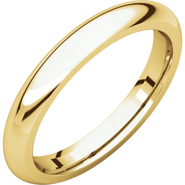 14K Gold 3mm Comfort Fit Wedding Band for Women - Elegant & Durable Ring for Engagement, Anniversary, and Everyday Wear