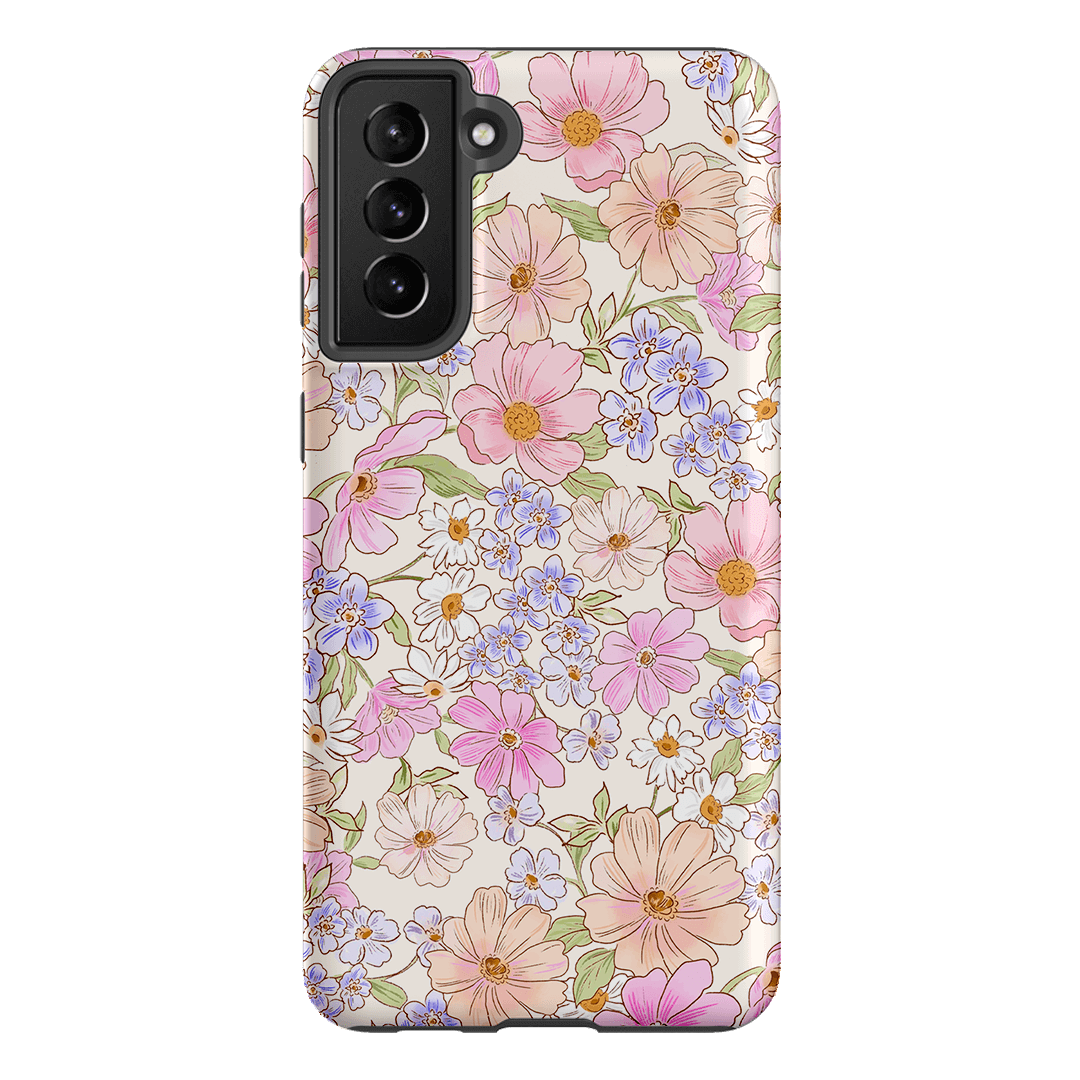 Lillia Flower Phone Case for iPhone 15 14 13 12 Pro Max XR XS - Floral Design Protective Cover with Shockproof Bumper - Perfect for Women Girls Gift, Travel & Daily Use