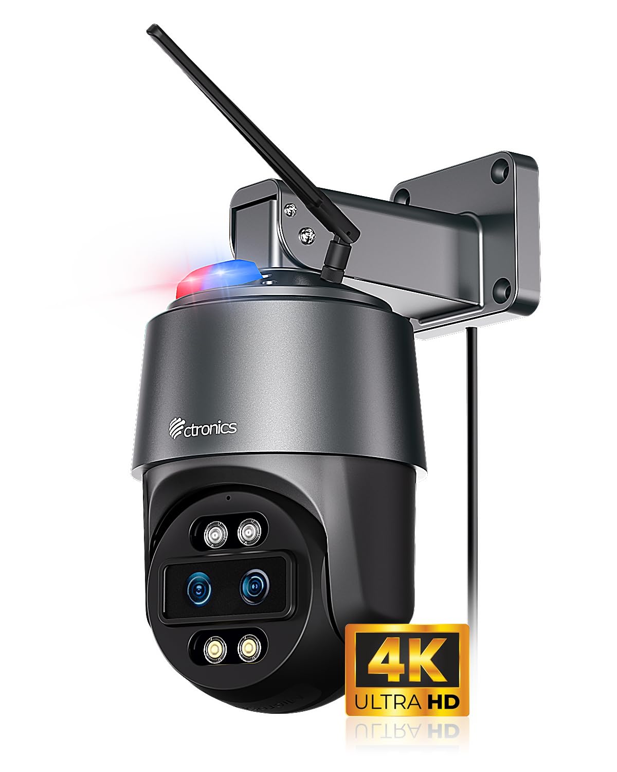 4K Dual-Lens Outdoor Security Camera with 10X Hybrid Zoom | AI Auto Tracking & Motion Detection | 256GB TF/Cloud/NAS Storage | 5GHz WiFi IP Camera | Color Night Vision | PC Remote Access - Perfect for Home Surveillance, Business Monitoring & Property Protection
