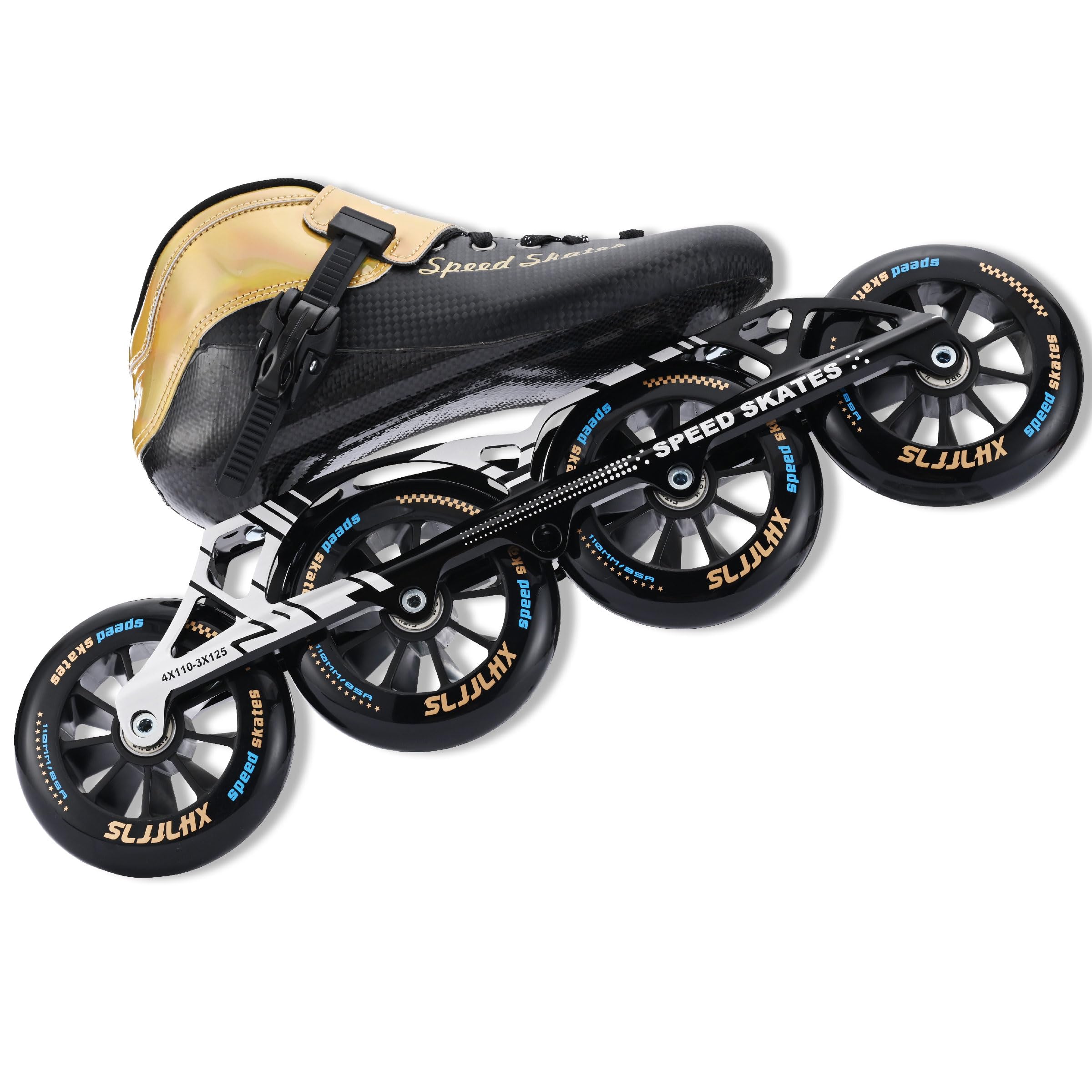 Professional Carbon Fiber Inline Speed Skates for Men & Women - High Performance Fitness & Racing Rollerblades for Adults - Unisex Design for Outdoor Sports, Fitness Training & Speed Skating