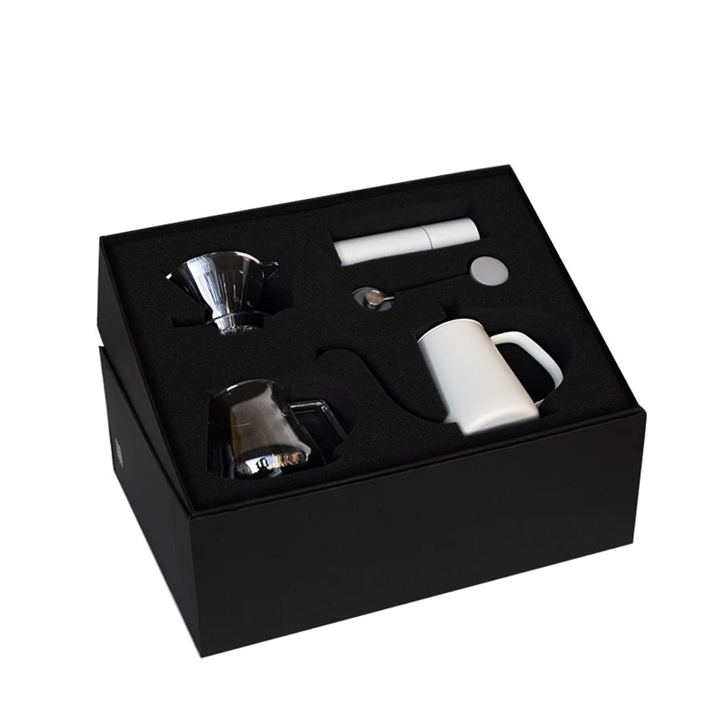 GANFANREN Portable Manual Drip Coffee Maker Set with Grinder - Perfect for Camping & Home Brewing