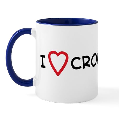 White/Navy Inside - I Love Croatia Mug