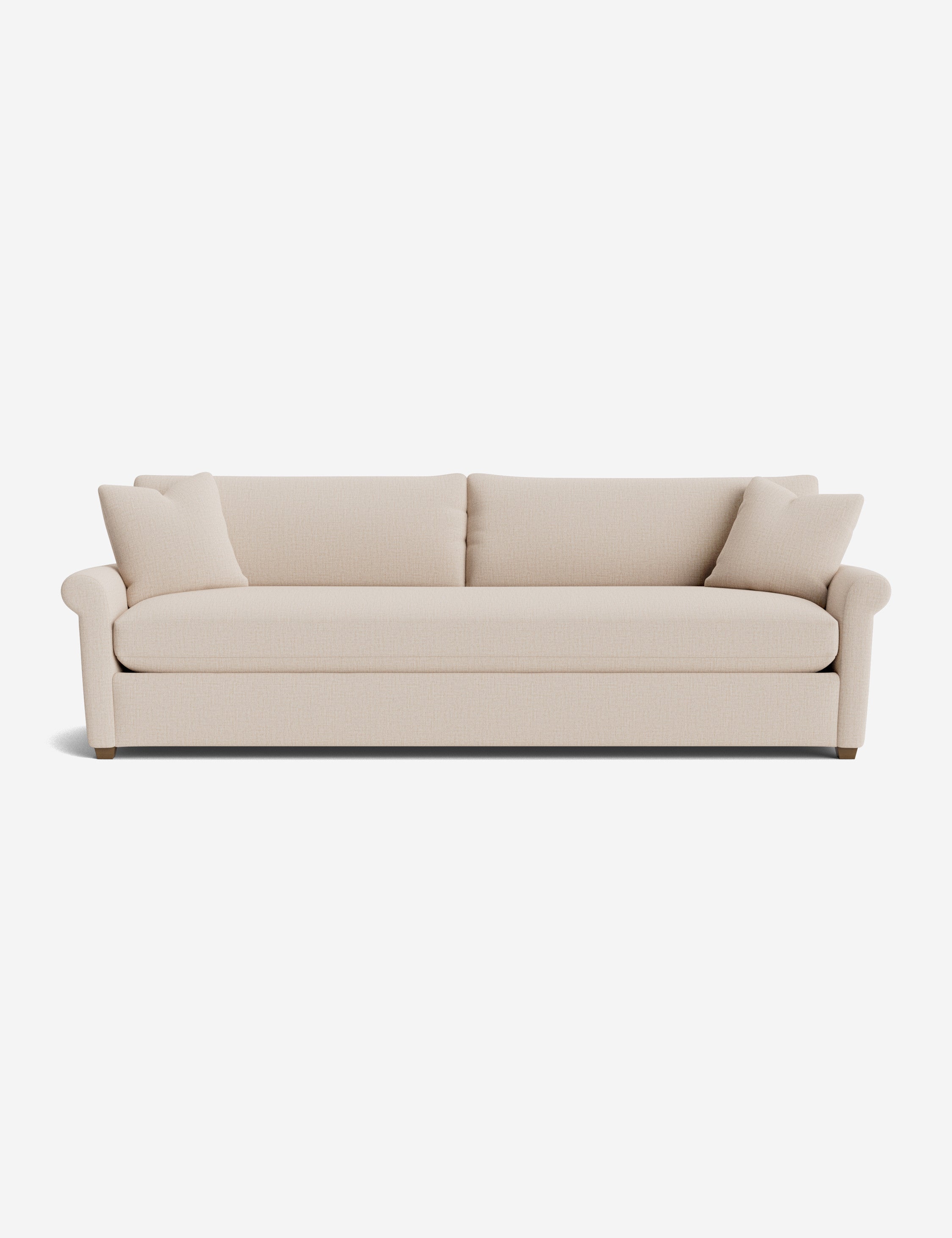 Everdeen Sofa - Modern Comfortable 3-Seater Couch for Living Room, Home Theater & Office - Soft Fabric Upholstery with Sturdy Wooden Frame - Perfect for Relaxing, Entertaining & Small Spaces