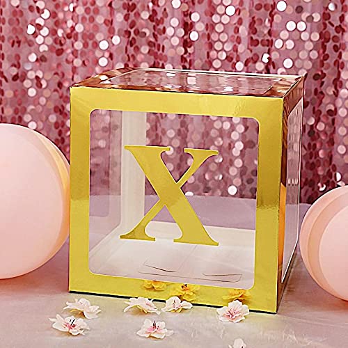 4 Pack Metallic Gold 5 Inch Letter X Stickers - Self-Adhesive Wall Decor for Parties, Weddings & Photo Backdrops - Perfect for Birthday Decorations, Baby Showers & Event Signage