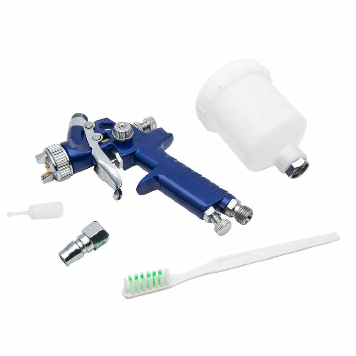 Mini HVLP Paint Spray Gun 125ml - BlueSpot Airbrush with 0.8mm Nozzle & 1/4